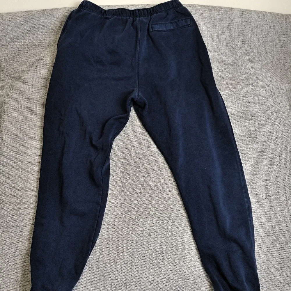 Nike Jogger Sweatpants Mens XL Tall Navy Blue Excellent Fleece Embroidered Logo